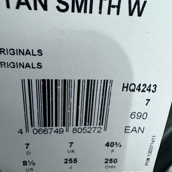 NWT in box adidas Stan Smith sneakers white - Picture 7 of 7